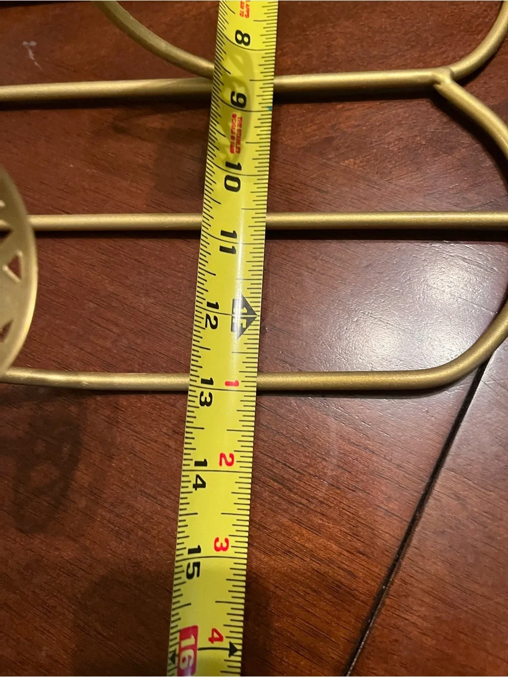 Gold Metal Wall-Mounted Multi-Tea Light Holder